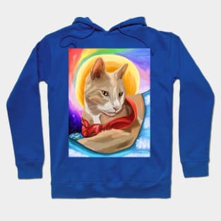 Cat's Ascension to Rainbow Bridge Hoodie